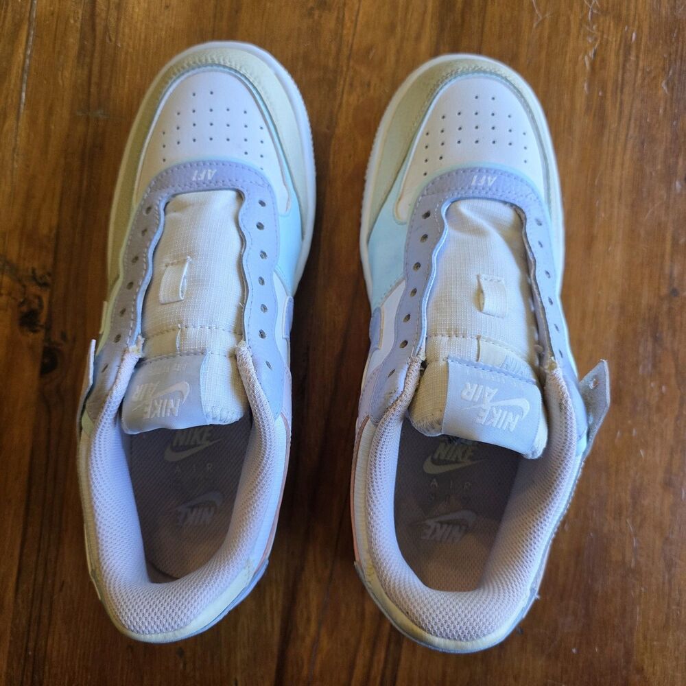 Nike Women's Air Force 1 Shadow sneakers 2020 Size 8.5 pastel summit CI0919-106 - Picture 6 of 8